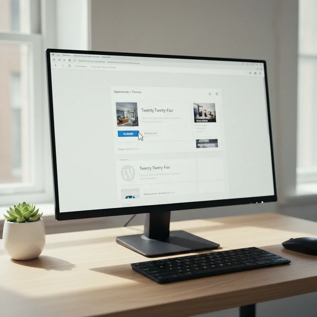 L activation du thème enfant se fait en un clic depuis l interface Apparence de WordPress