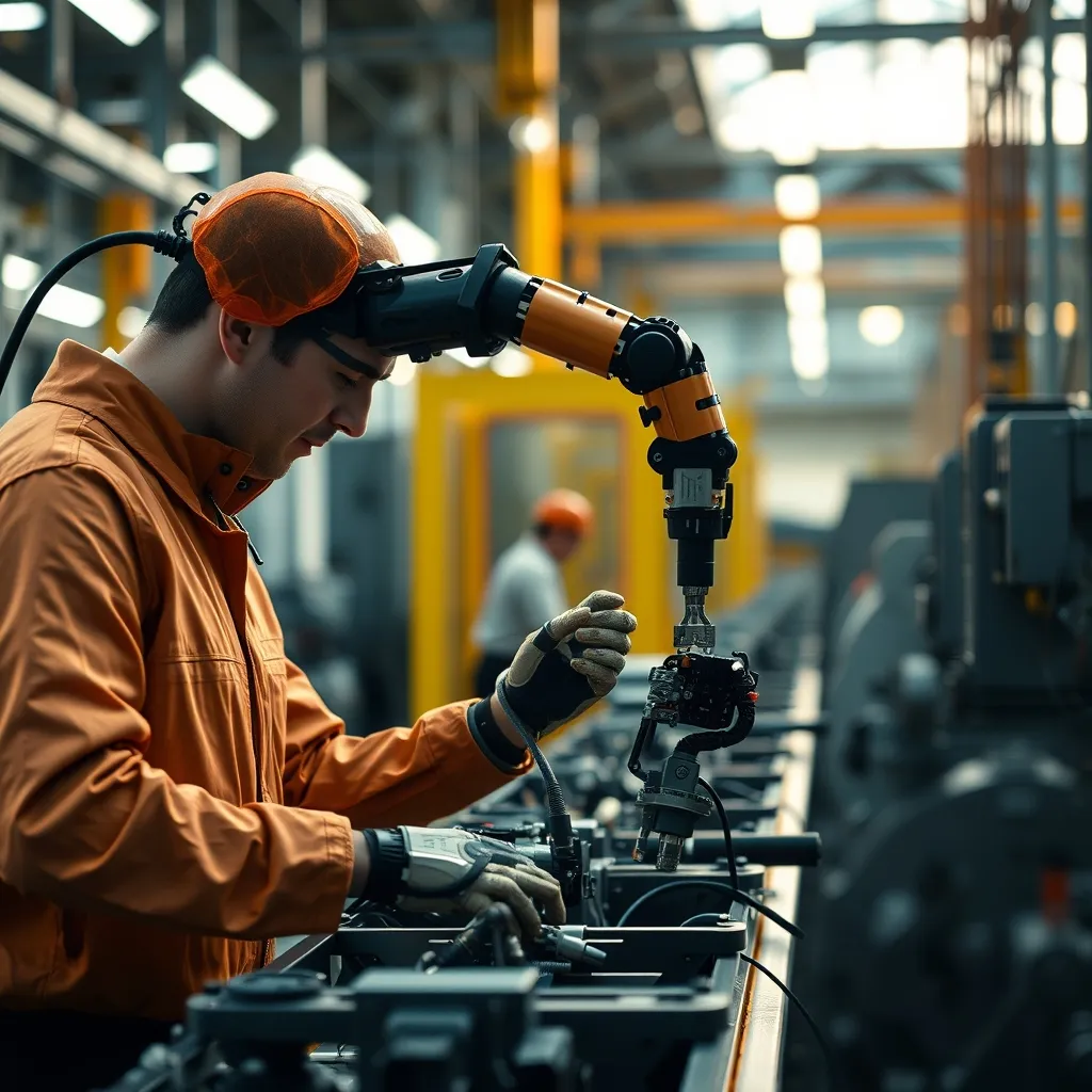 Les cobots industriels équipés d'IA travaillent aux côtés des opérateurs humains dans les usines modernes