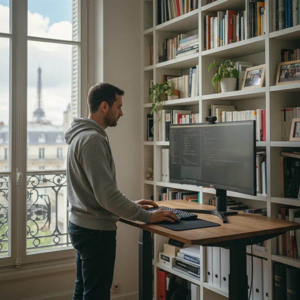 Revue de code d'un projet headless depuis un bureau parisien
