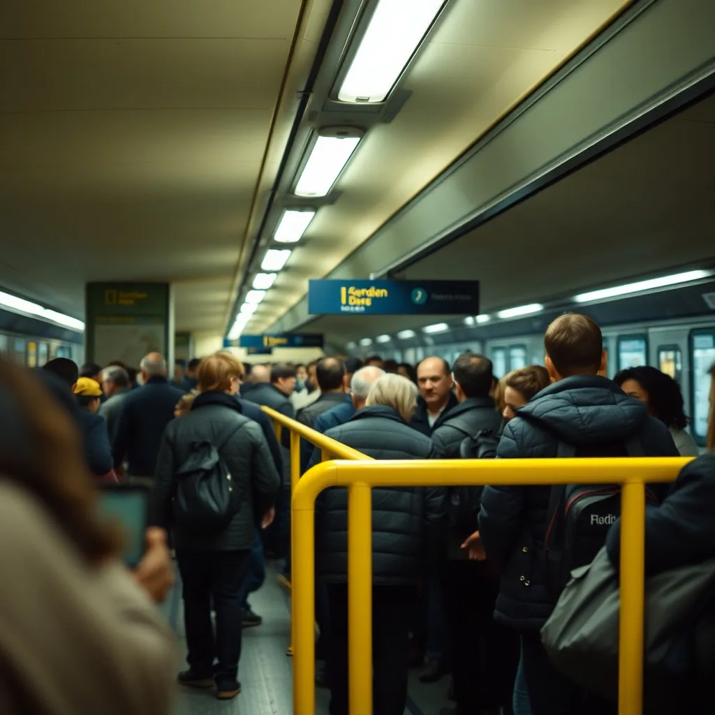Aux heures de pointe, la saturation de la ligne 13 pousse les voyageurs à rester sur le quai