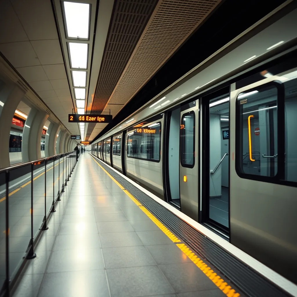 Les portes palières et les rames automatiques de la ligne 14 préfigurent le futur de la ligne 13