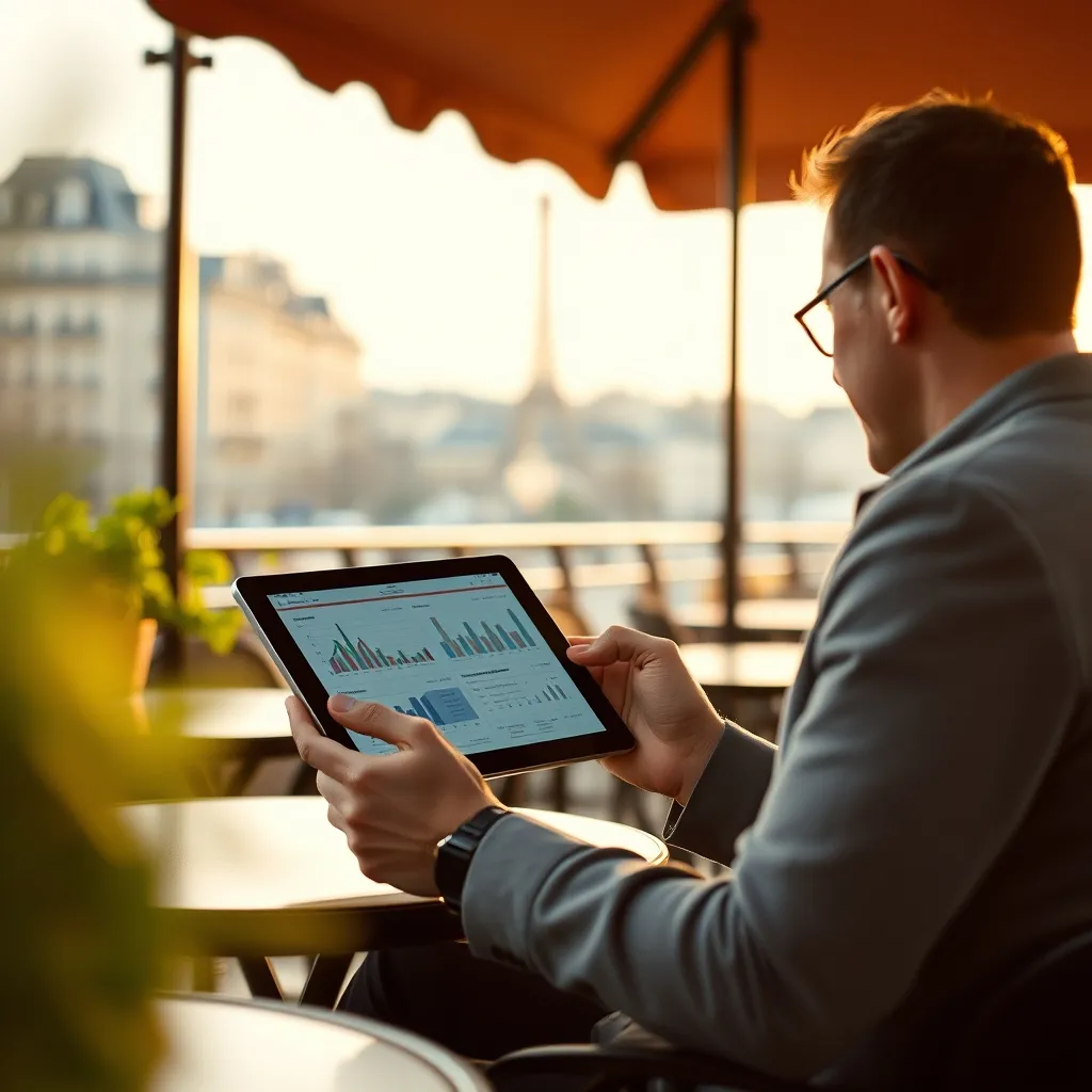 Suivi de la trésorerie et des déclarations depuis une tablette en mobilité