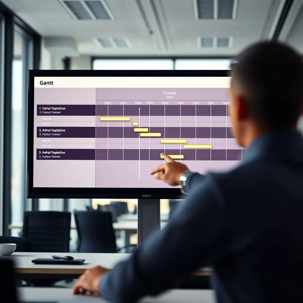 Un diagramme de Gantt permet de visualiser les jalons et dépendances du projet