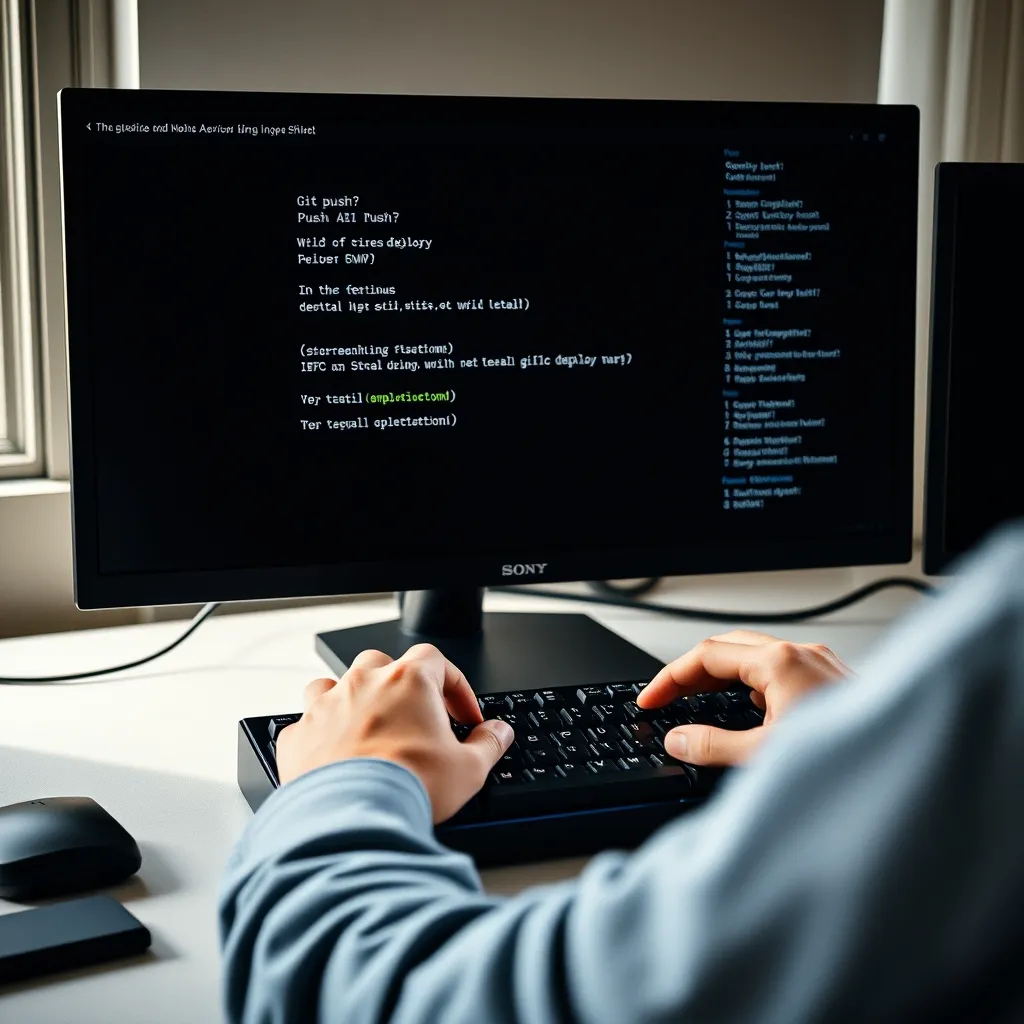 Déploiement Git automatique depuis le terminal vers une plateforme d'hébergement front