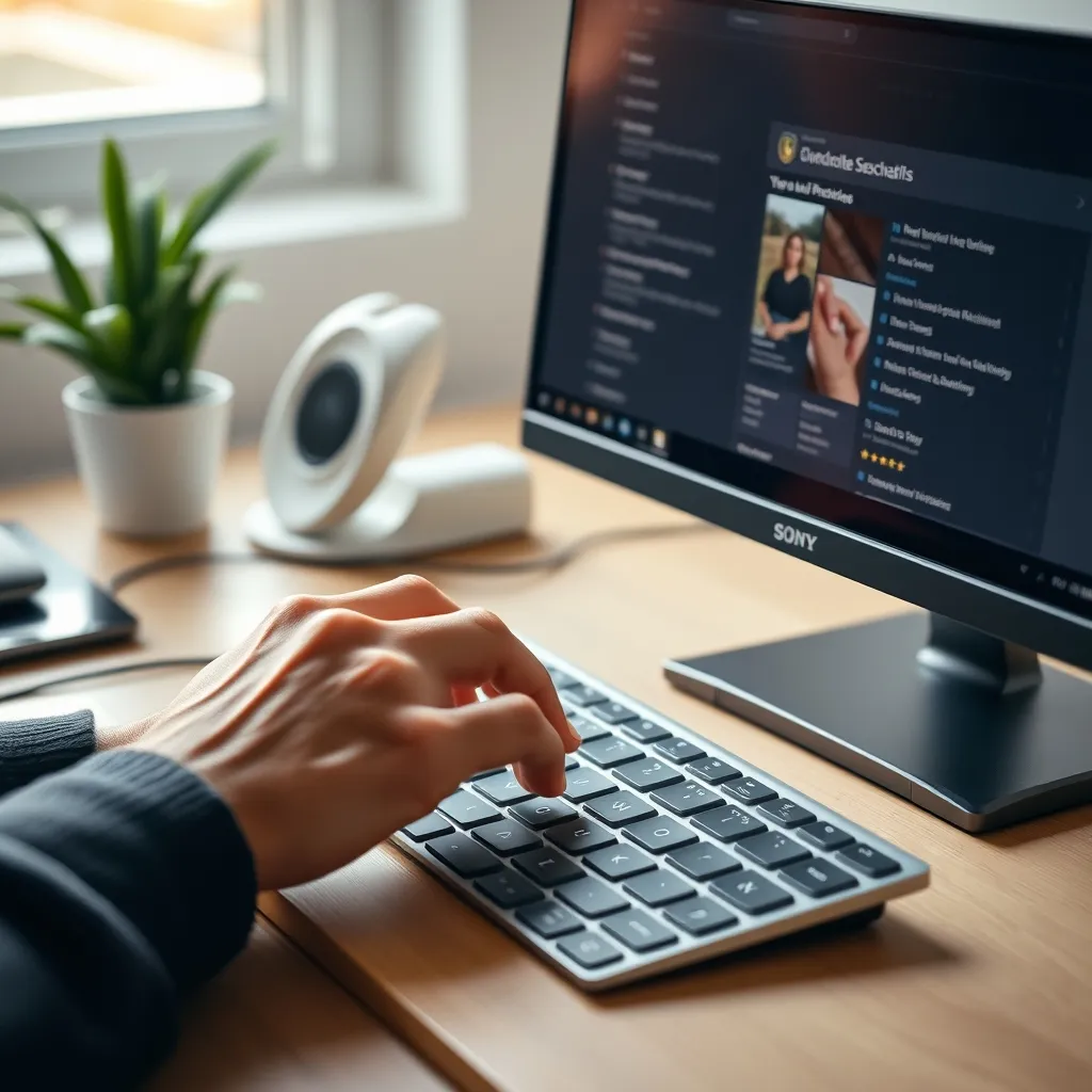 Test de navigation clavier sur un site web avec focus visible sur le menu