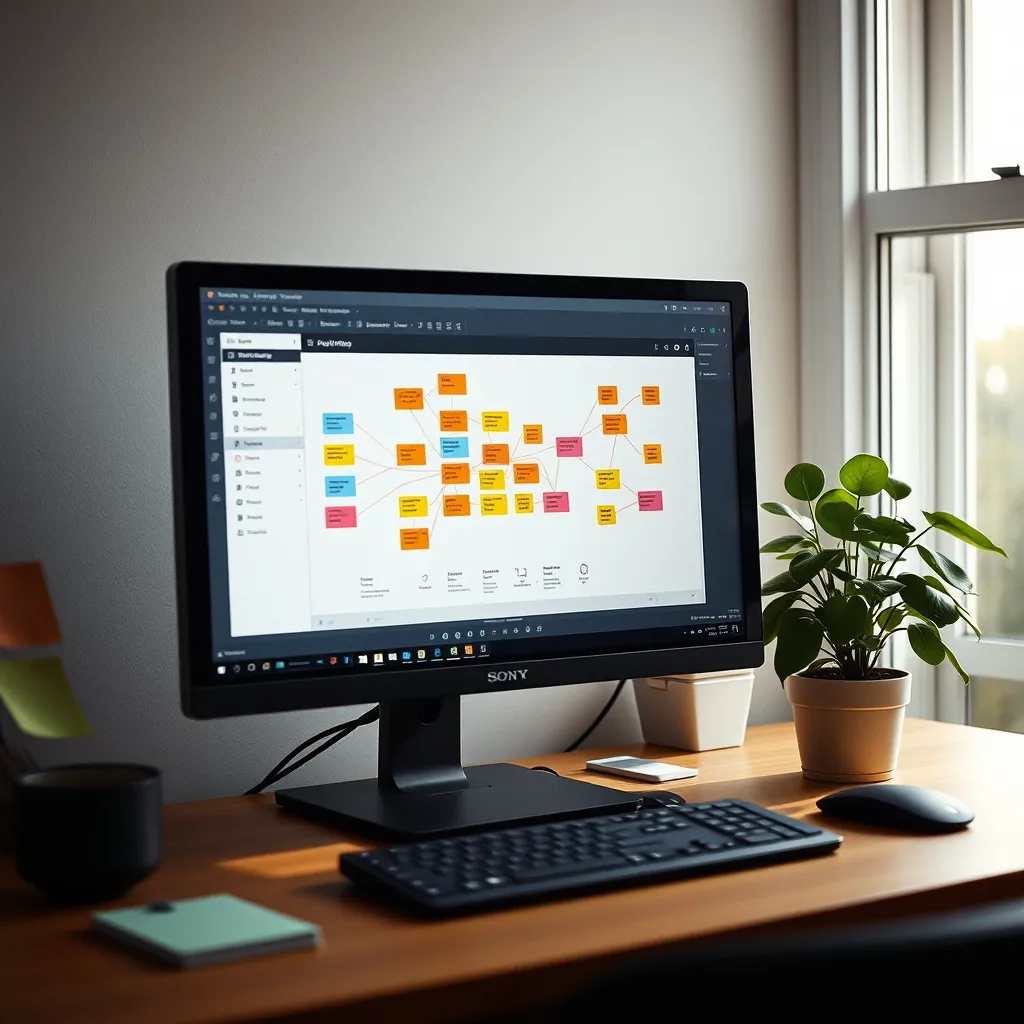 Le scénario Make complet avec ses six modules connectés de WordPress à Instagram