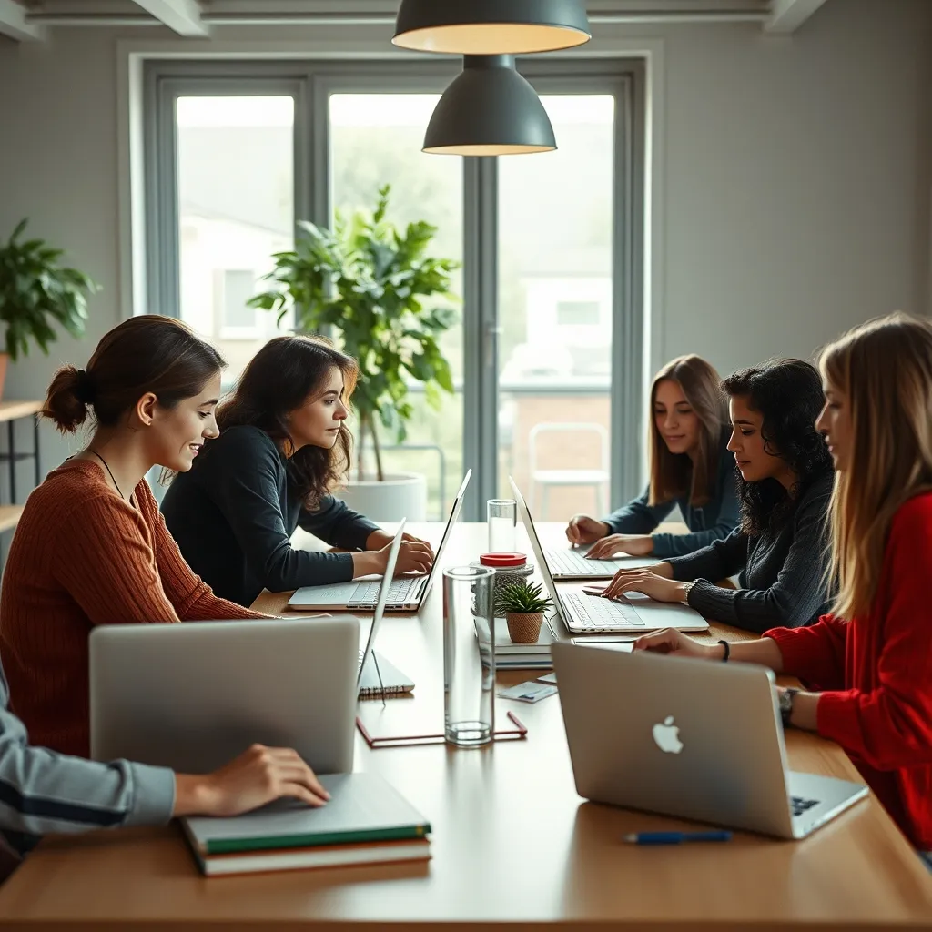Réunion d'équipe marketing dans une startup parisienne où les profils bac+2 sont très recherchés