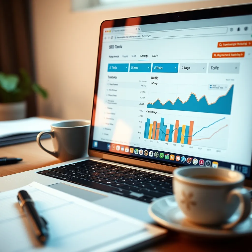 Suivi des positions et du trafic organique via les outils de reporting SEO