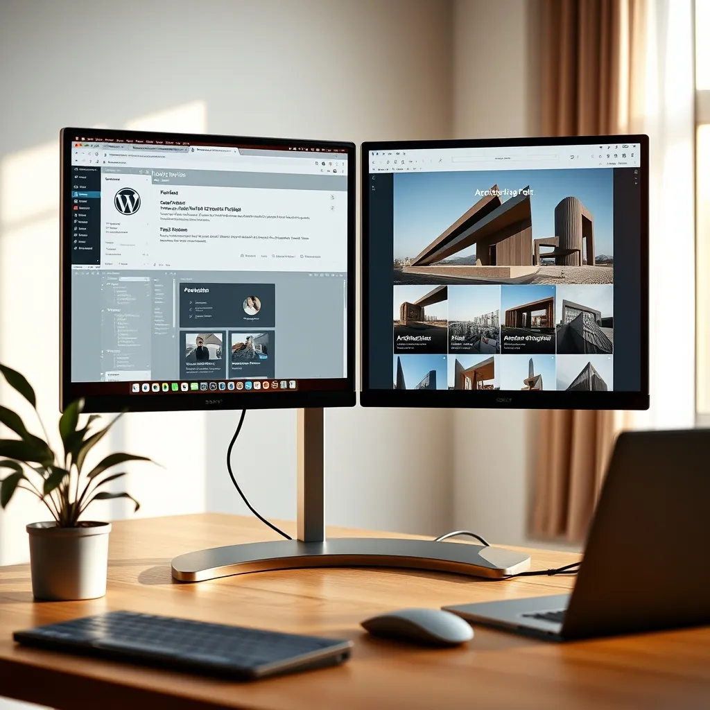 Le résultat final : un site portfolio architecte structuré avec CPT et ACF, propre côté admin comme côté visiteur