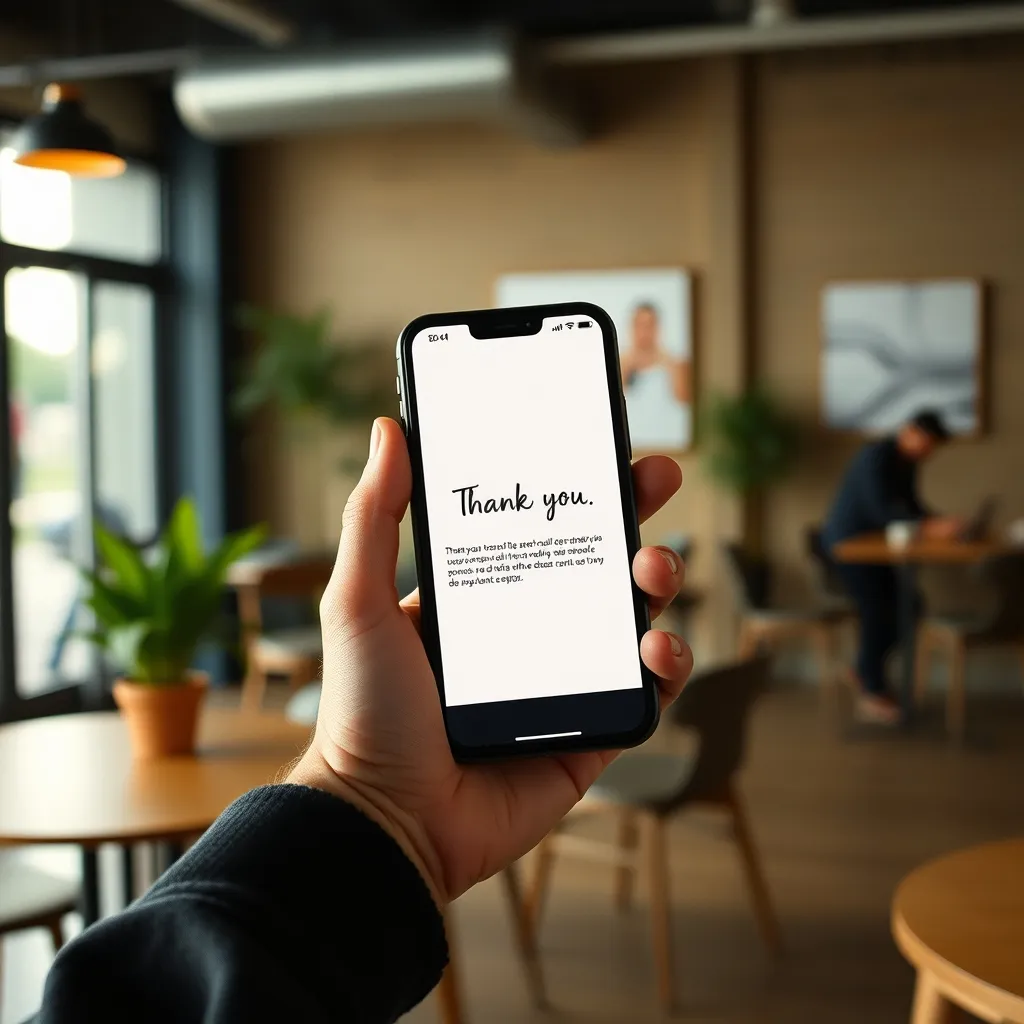 Sur mobile, votre emailing de remerciement doit rester lisible et engageant sans images lourdes