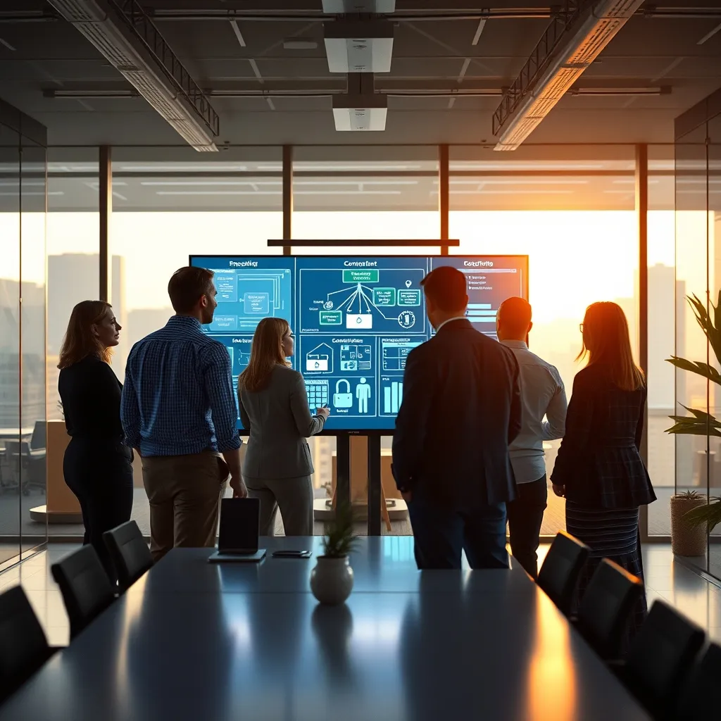 Une équipe cybersécurité en pleine analyse d architecture réseau