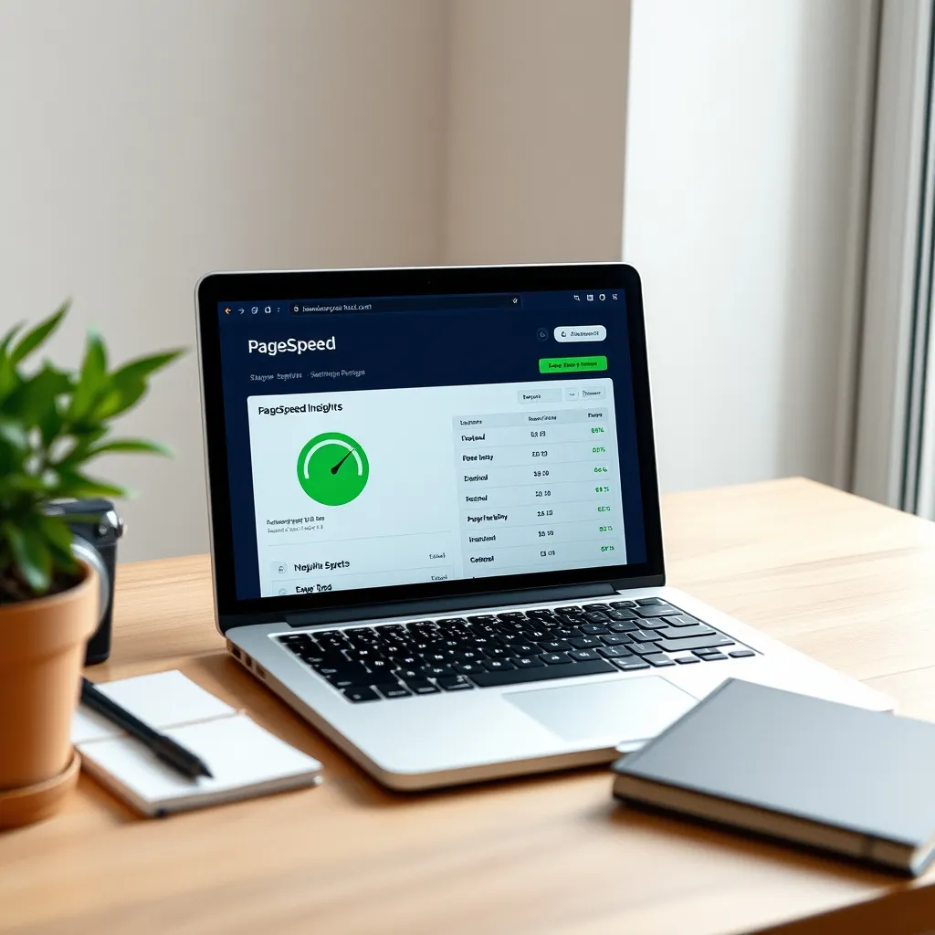 Un score PageSpeed dans le vert après optimisation des images et configuration du lazy loading
