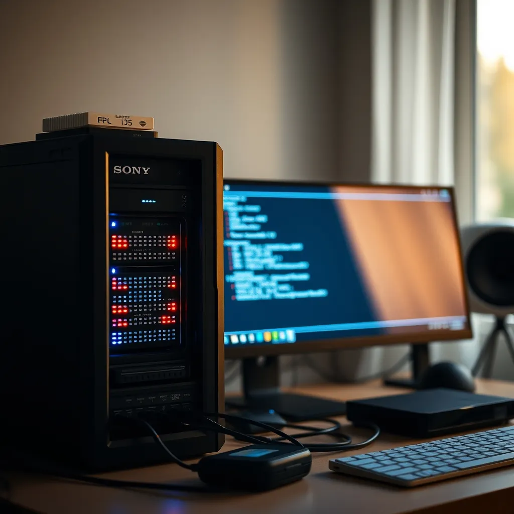 Un serveur local compact permettant de faire tourner une IA open source comme Mistral ou Llama