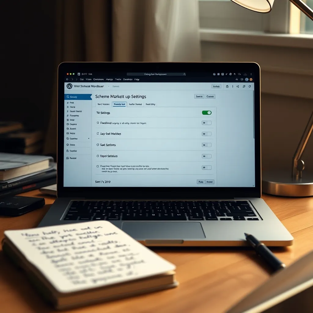 L interface d un plugin Schema WordPress permet de configurer les données structurées sans coder