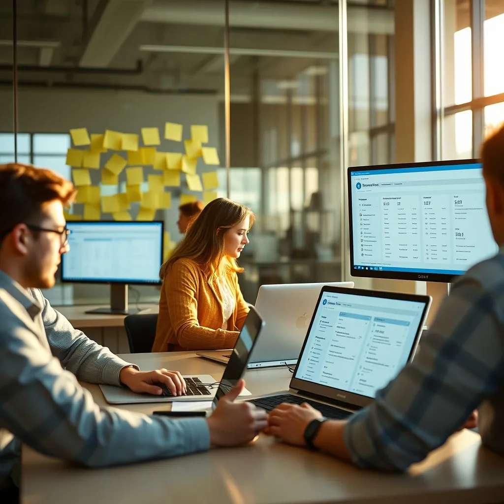 Une équipe commerciale pilote son activité depuis un CRM en mode collaboratif