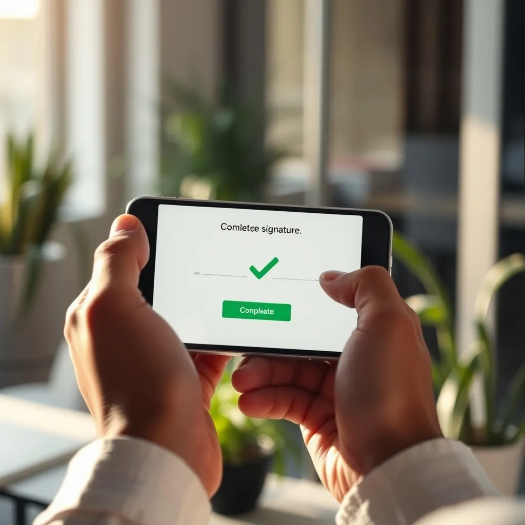 La signature électronique sur mobile permet de valider un document en quelques secondes
