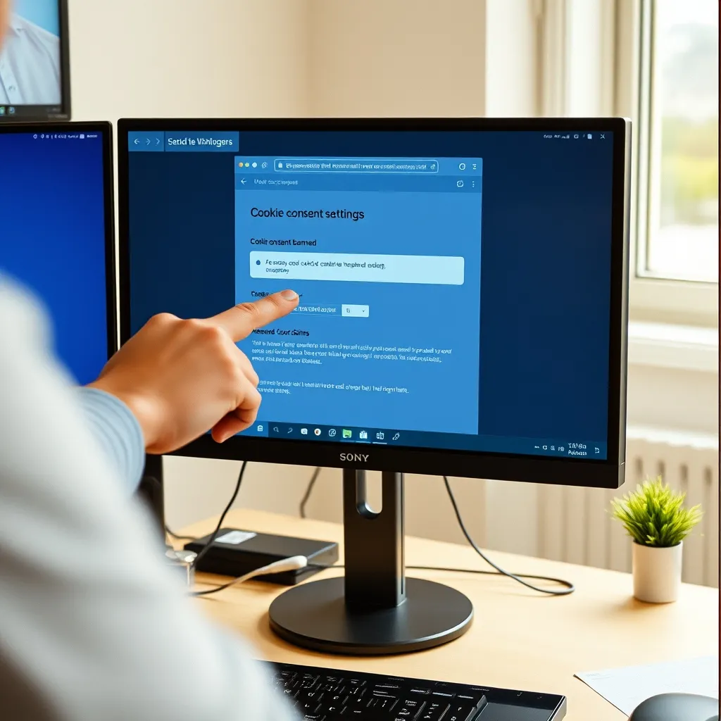 Paramétrage d'un bandeau de consentement aux cookies sur un site web professionnel