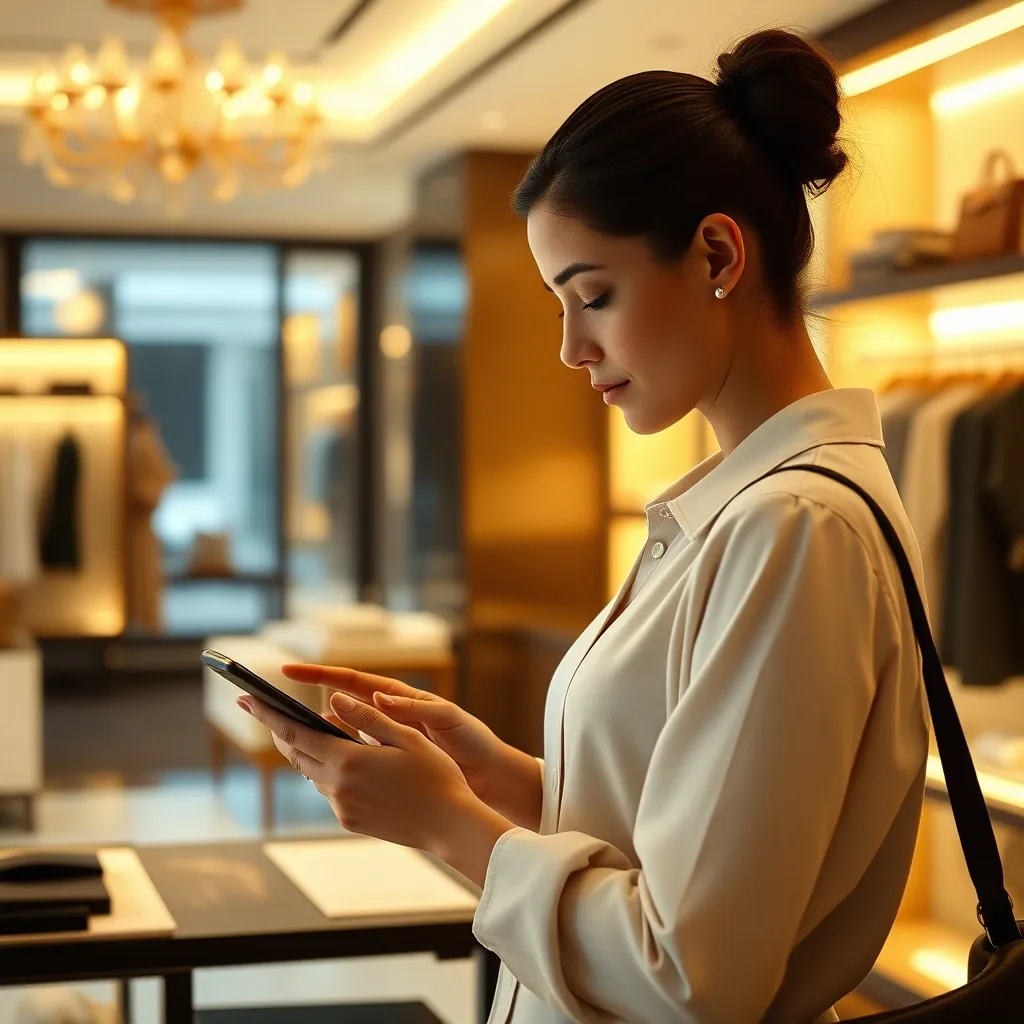Dans les grands groupes du luxe, les collaborateurs en boutique accèdent au SIRH depuis une tablette