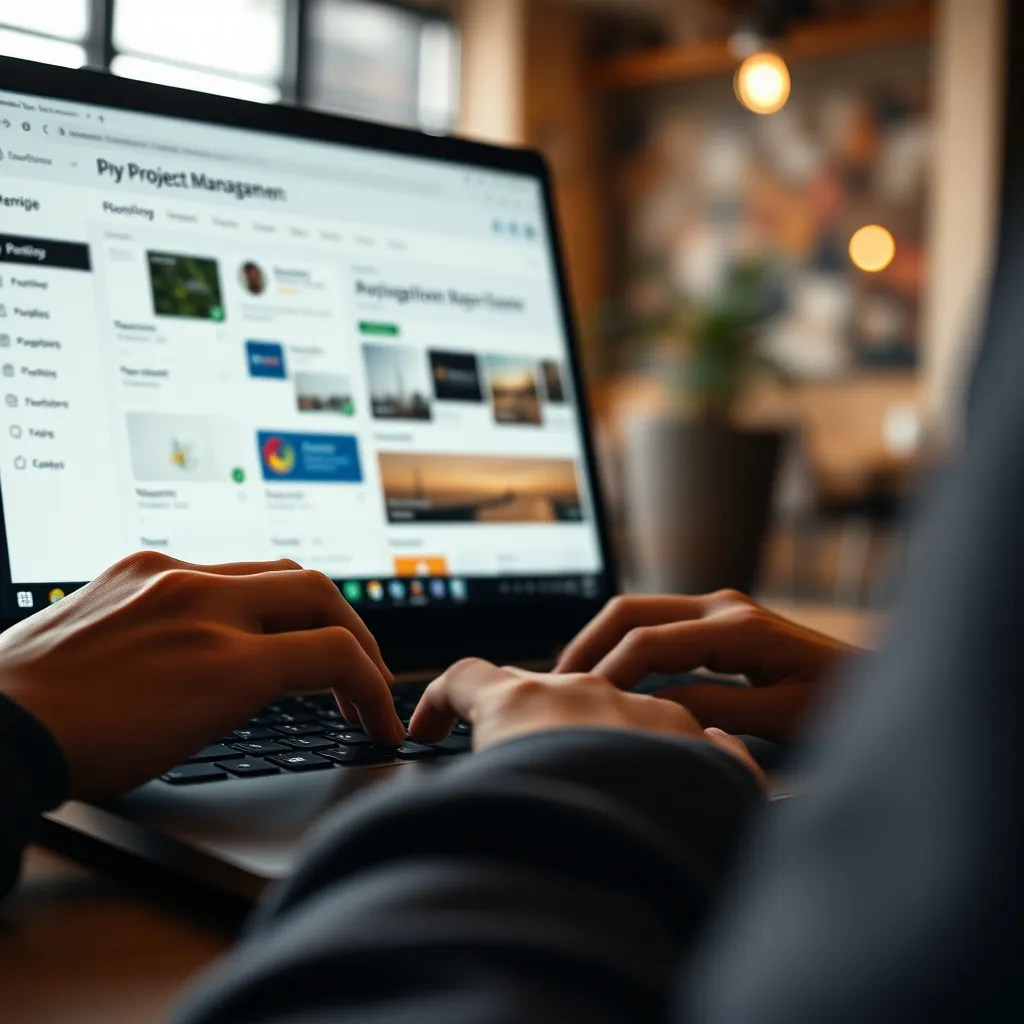 Configuration typique d'un freelance utilisant un outil de gestion de projet au quotidien