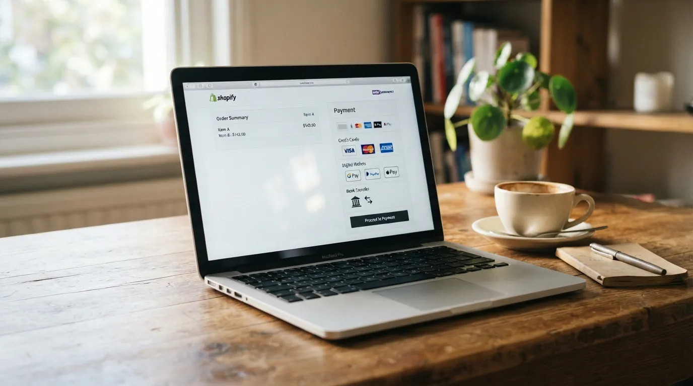 Page de paiement d'un site e-commerce affichant plusieurs moyens de règlement
